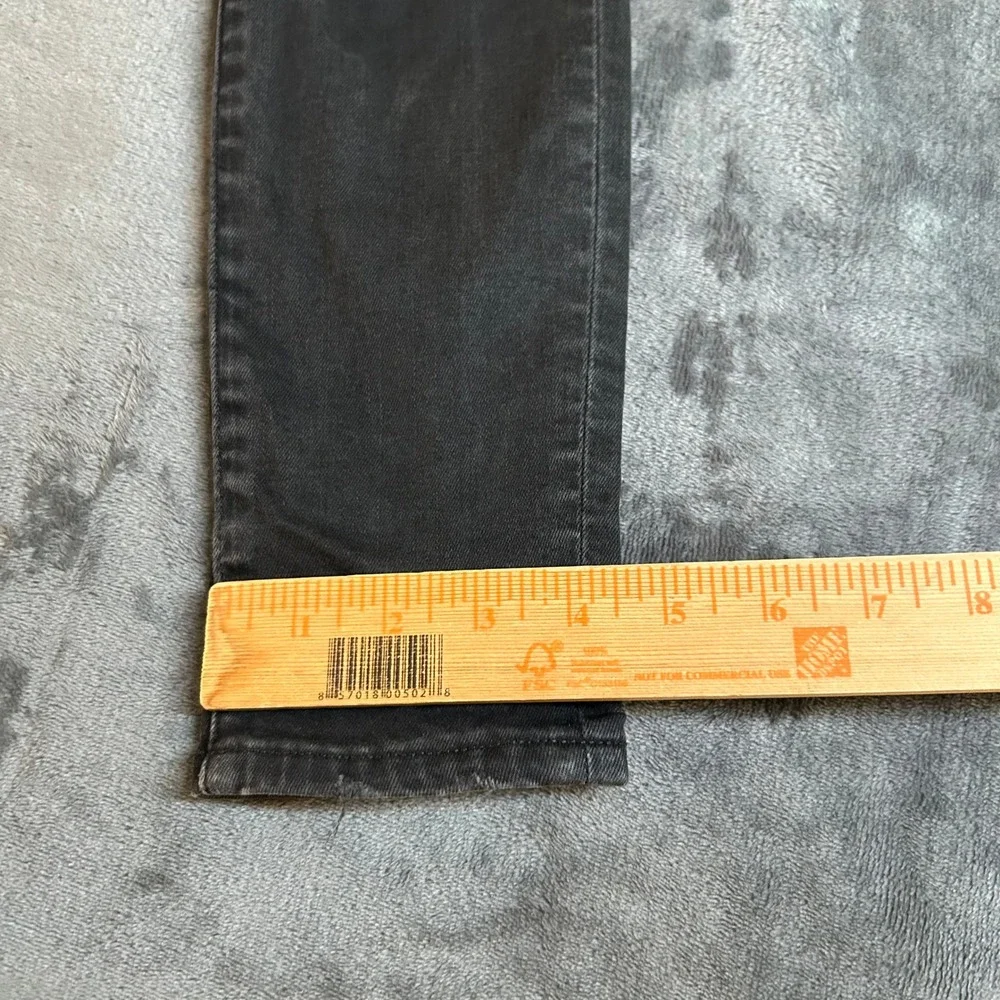 American Eagle Jeans Jeggings Black Wash Distressed Denim Pants‎ Womens size 6